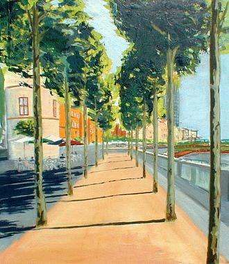 Rheinuferpromenade / Promenade along the Rhine  Landschaftsbilder