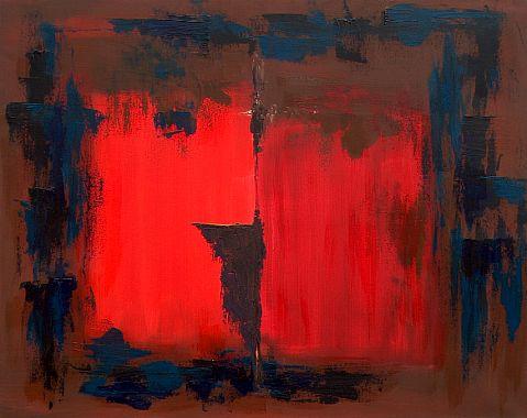 Abstrakte Komposition-18  Acrylbilder