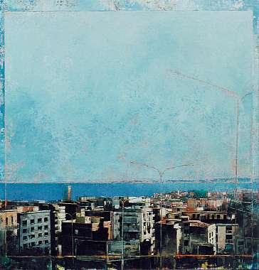 Extérieur jour, via Fleming Jean-Pierre Gonthier Malerei 