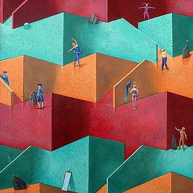 Mrs. Plimsoll's Gardenparty  Moderne Kunst