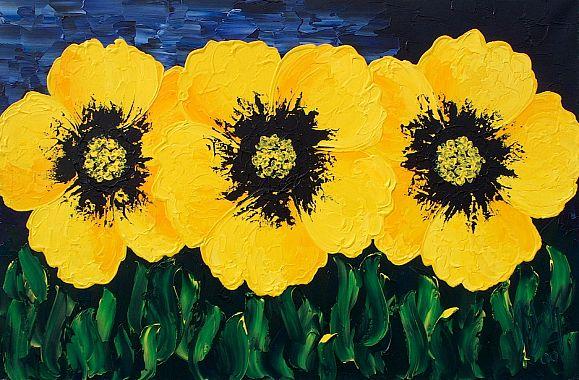 Gelber Mohn  Blumenbilder