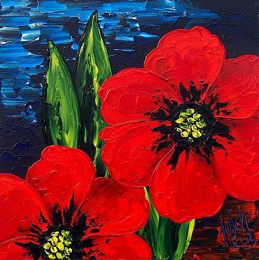 Roter Mohn  Blumenbilder