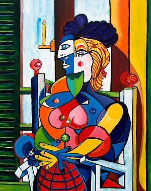 Träumende am Fenster I  Harlekin Bilder