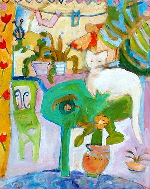 Katze telefoniert  Katzenbilder