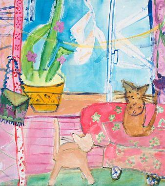 Katzenflirt II  Katzenbilder