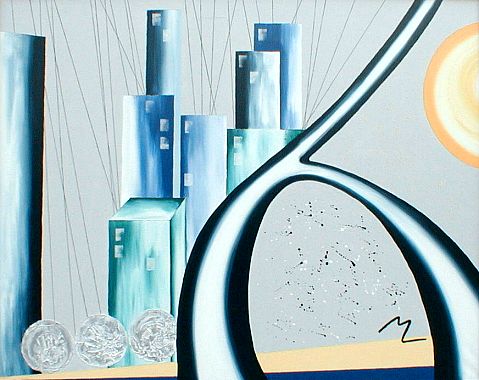 Skyline 2  Acrylbilder