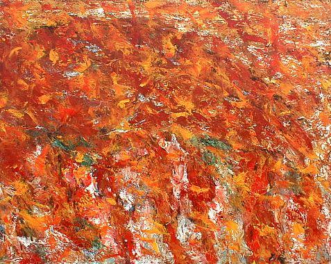 roter Weinberg  maritime Landschaften auf Leinwand