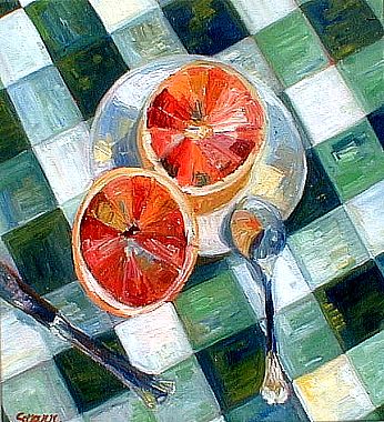 Grapefruit  Stillleben und Landschaften