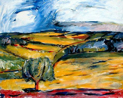 Blick nach Budenbach  expressionistische Bilder