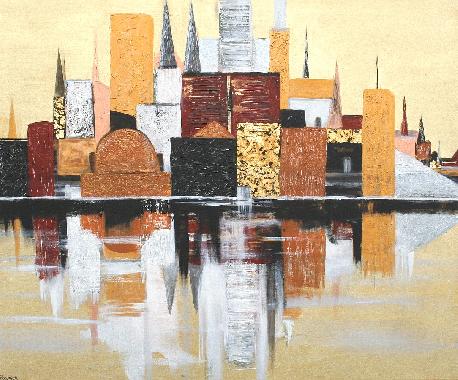 Goldene Stadt  Skyline Bilder