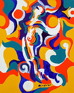 Im Traum  Acryl auf Leinwand