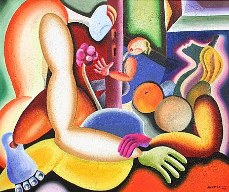 Family  abstrakt, figurativ