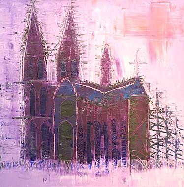 Violette  Koelner Dom Bilder