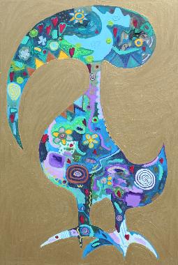 Schnabel-Lady Abstrakte Malerei