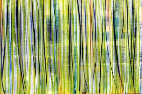 Gelb mit Strichen  Streifenbilder