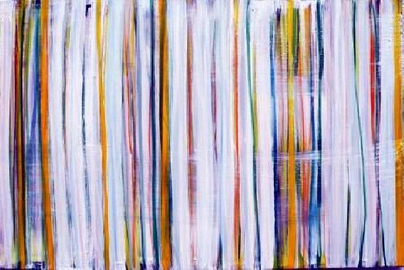 Weiß, grüntürkis  Streifenbilder