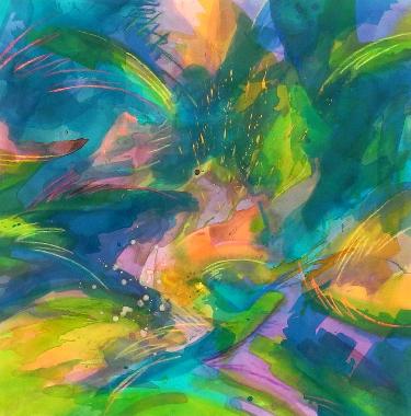 Bali Pur  abstrakte Gemaelde