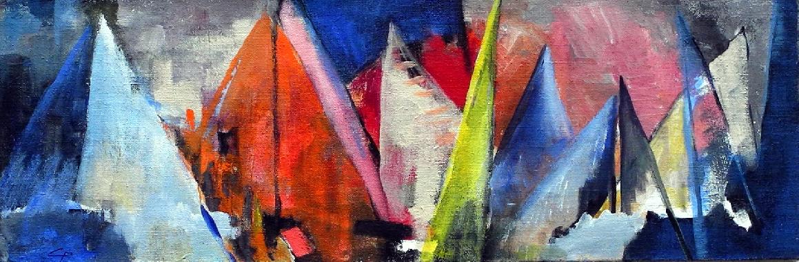Regatta  abstrakte Segelbilder