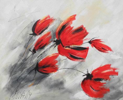 Mohn  abstrakte Malerei