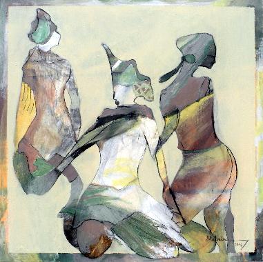 Weggefährtin I figurative Malerei