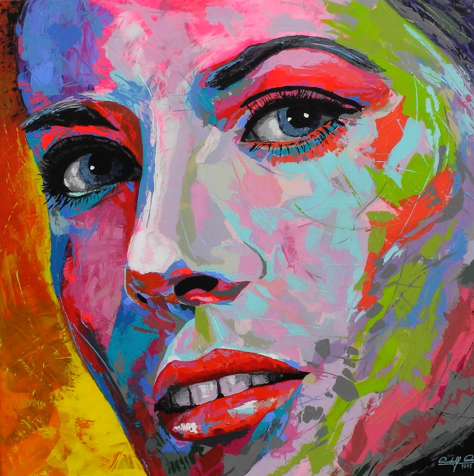 Grace  Rudolf Rox Portraits auf Leinwand