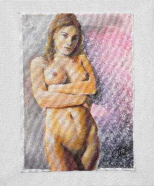 Akt, mit verschränkten Armen  Portraets kaufen