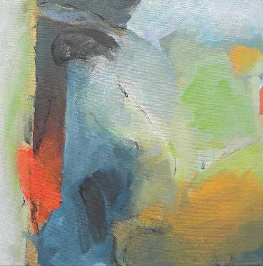 Blauer Akt V  moderne Gemaelde