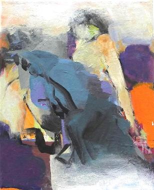 Lila Akt II  moderne Gemaelde