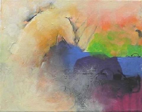 Lila Akt IV  moderne Gemaelde