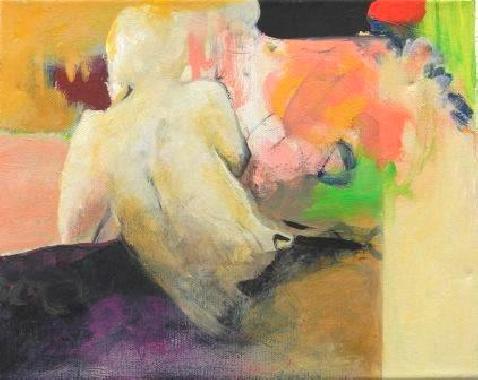 Lila Akt V  moderne Gemaelde