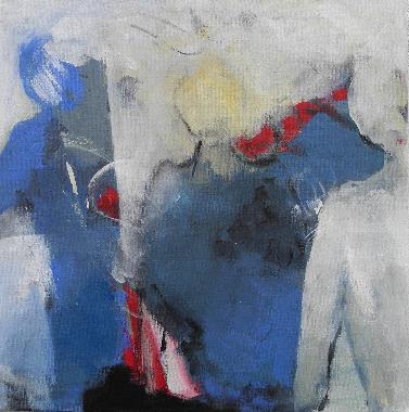 Hellblauer Akt  moderne Gemaelde