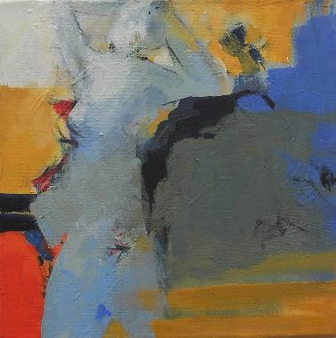 Oranger Akt  moderne Gemaelde