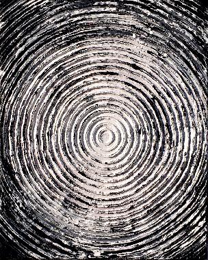 Abstrakte Rundungen schwarz-weiß  Landschaftsgemaelde