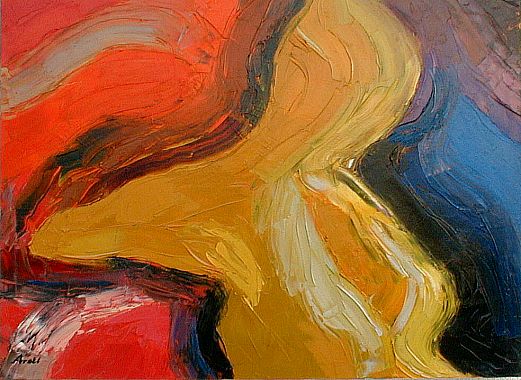 Femme assise abstrakte Bilder auf Leinwand 