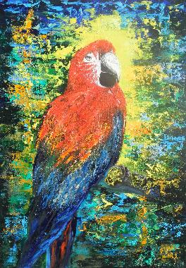 Selbstbewusst  Vogel Bilder gemalt