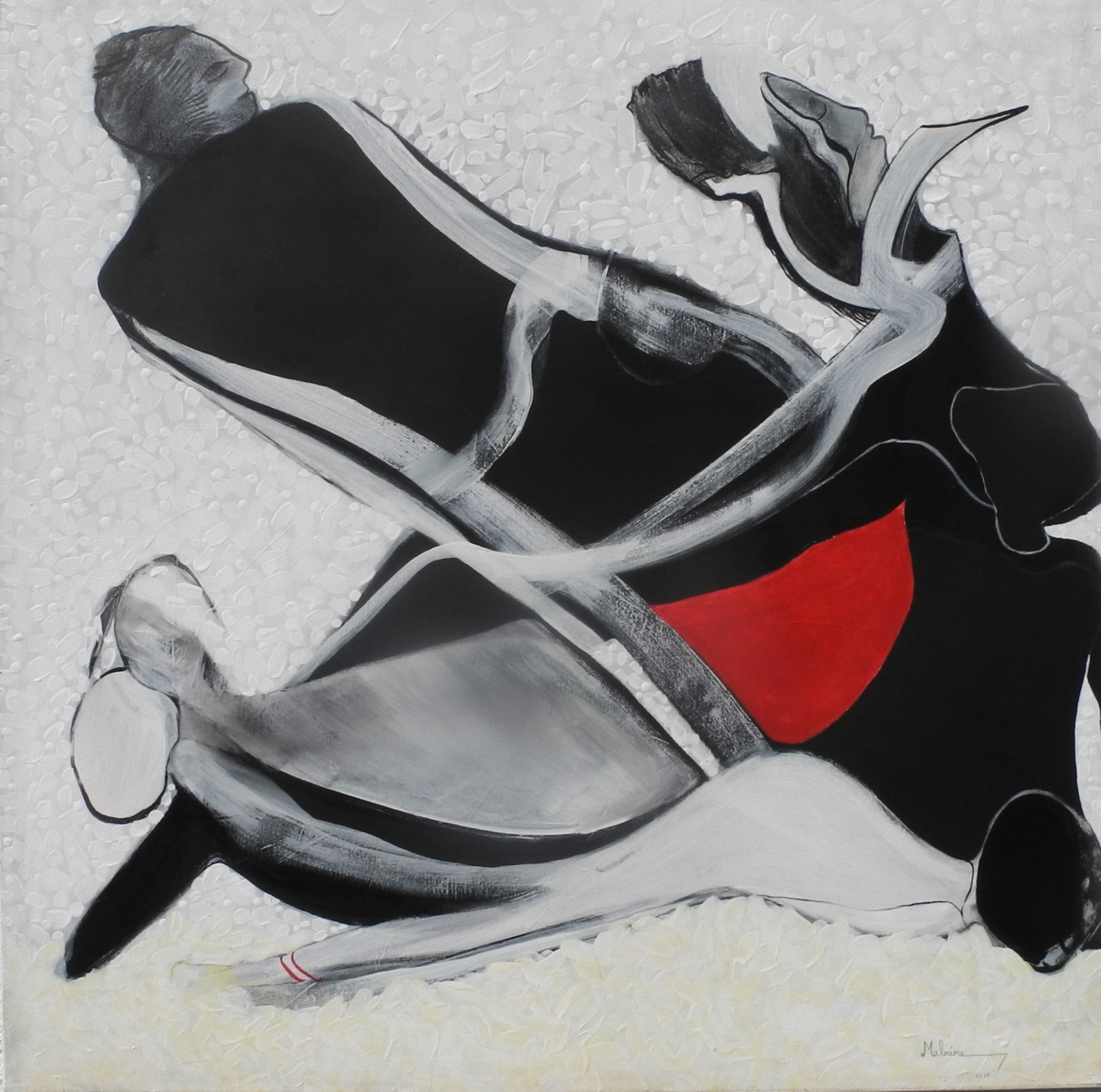 Malmime 2 figurative Malerei