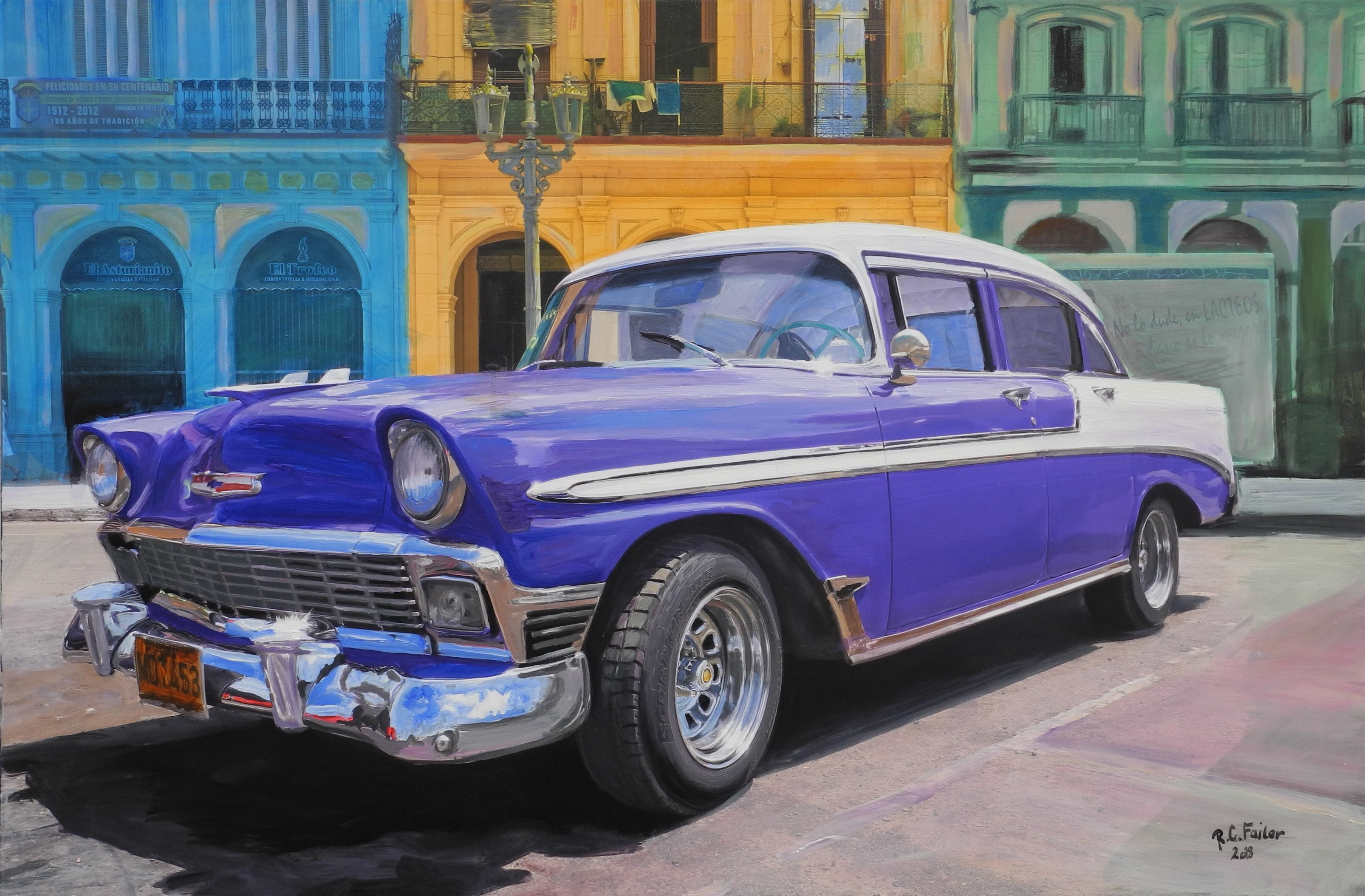 Cuba 2  Oldtimer-Bilder auf Leinwand
