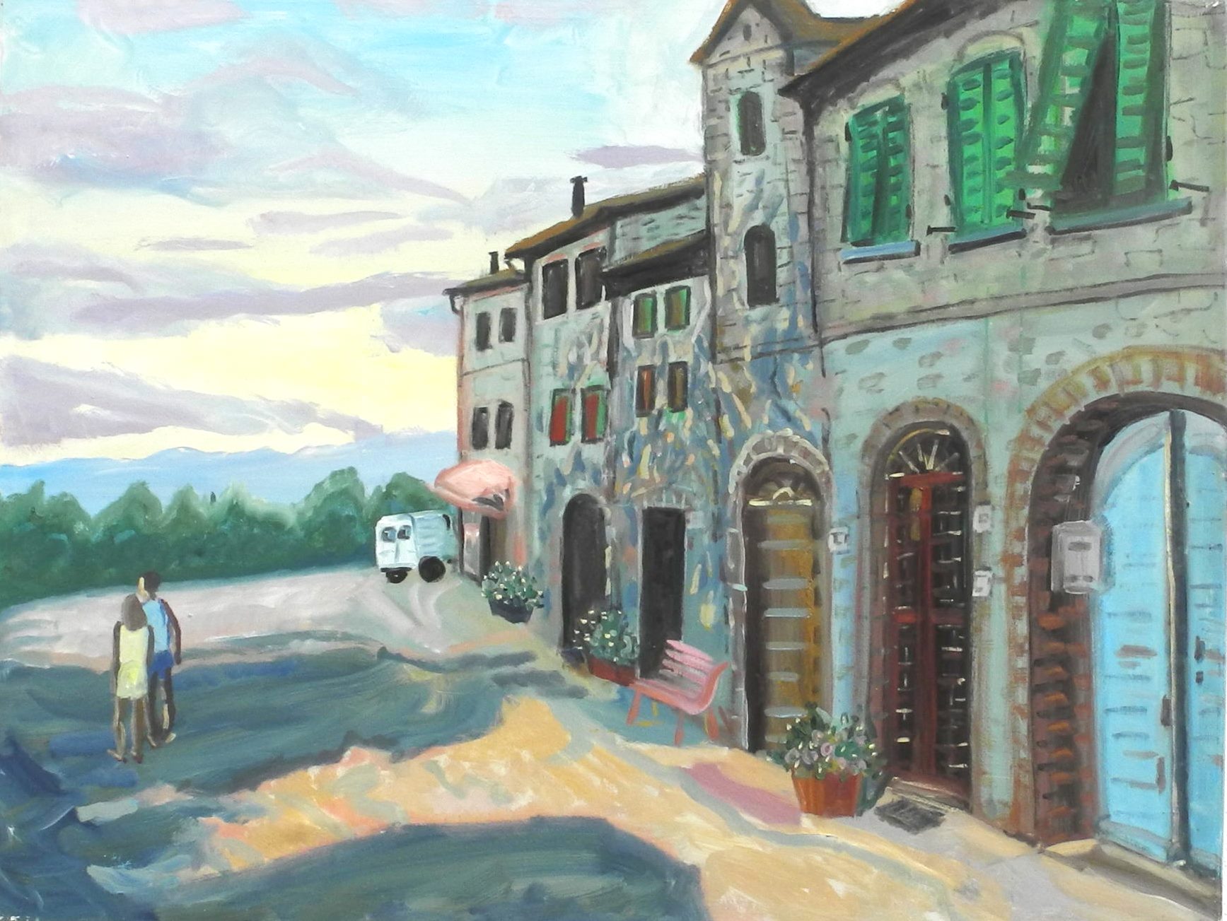 Abend in der Toscana 