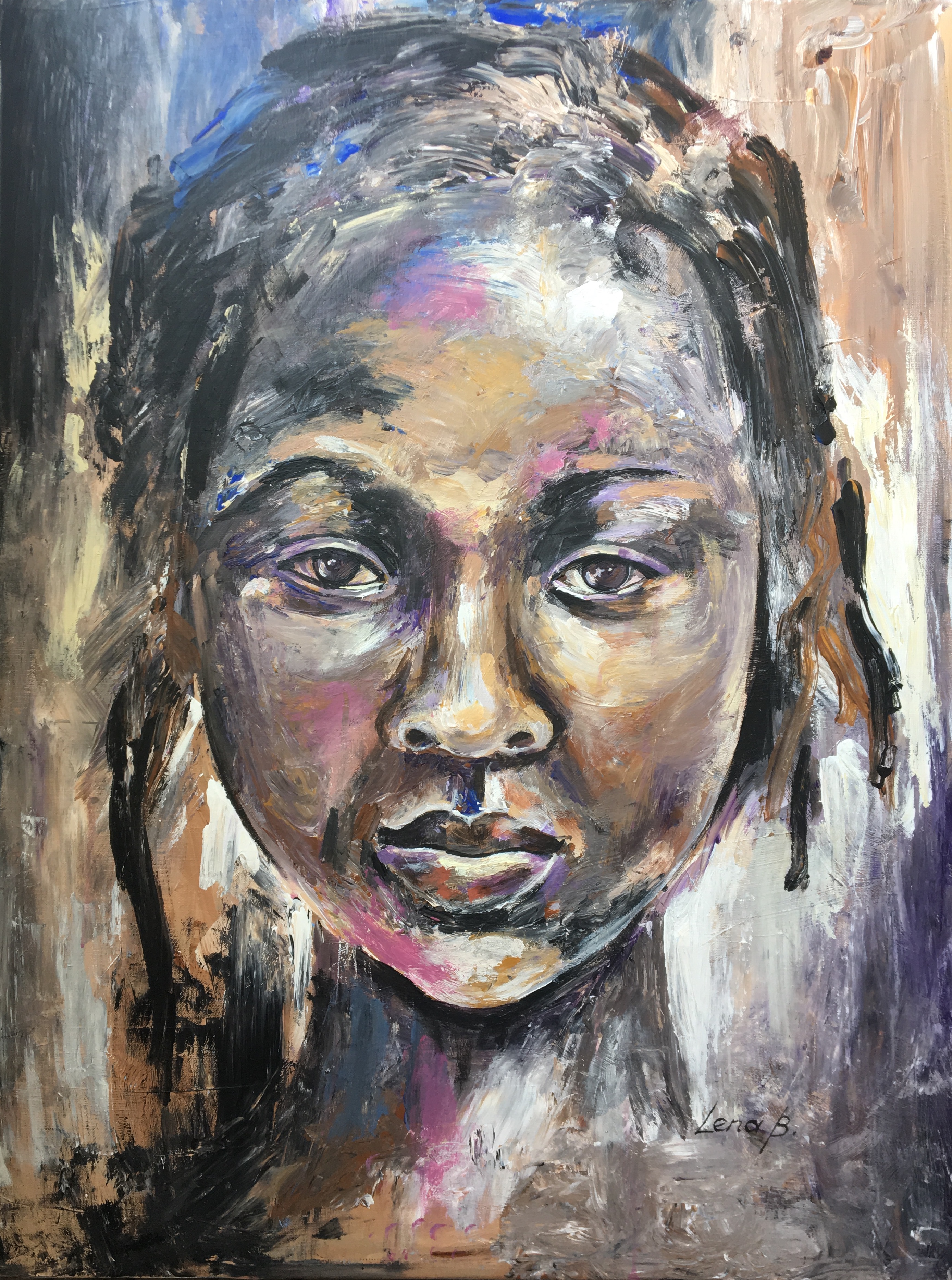 Keralesisches Mädchen afrikanische Portraits 