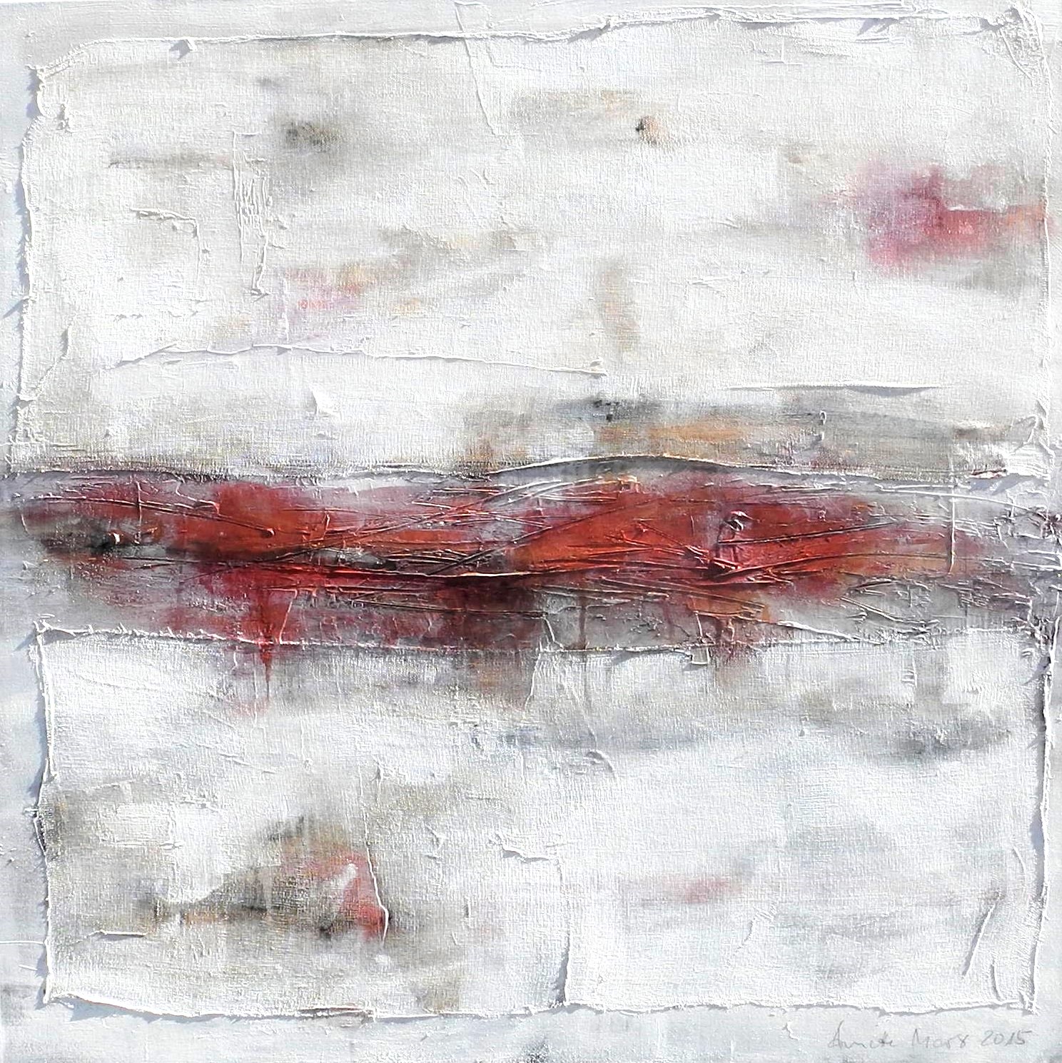 Die Stille des Rot, von nichts unterbrochen  abstrakte Arbeiten