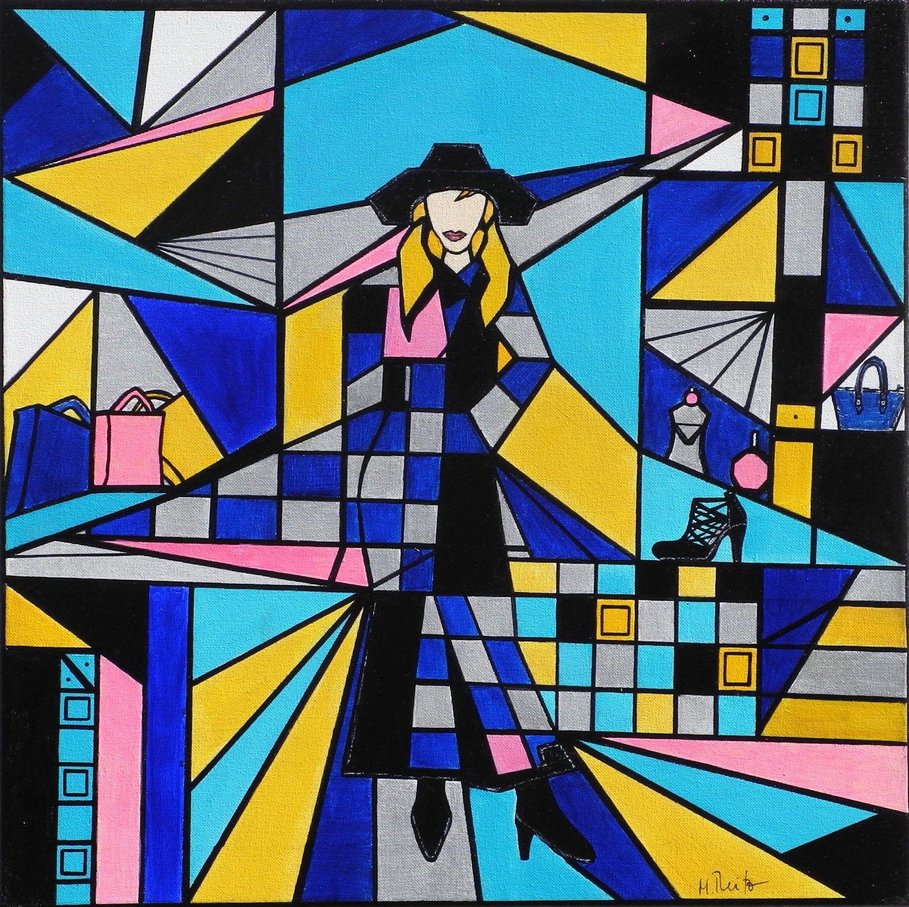 Shopping  abstrakte Malerei