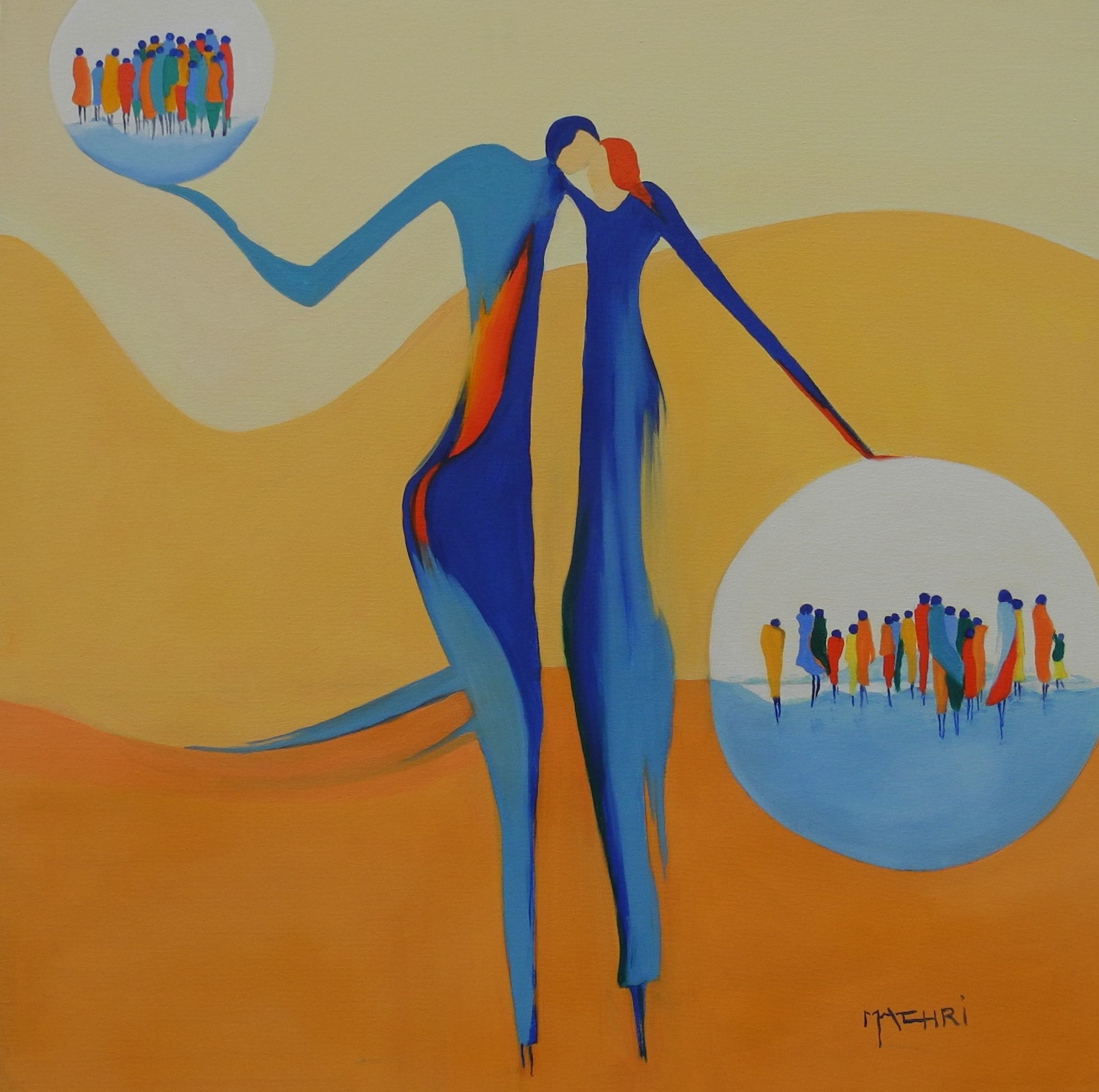 Dans leur bulle  Kunstwerke zwischen Abstraktion und Figuration