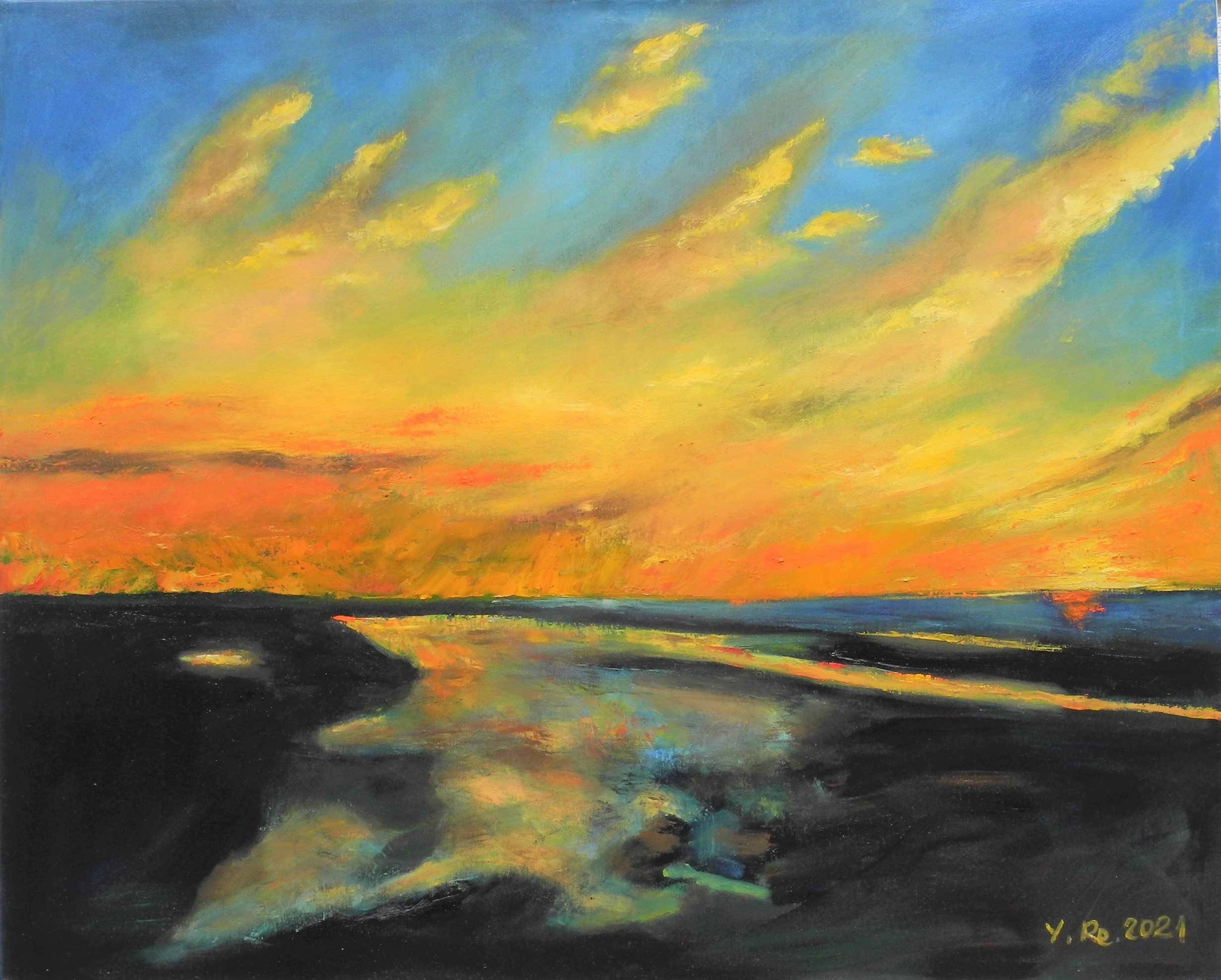 Rechtmann 3  maritime Landschaften auf Leinwand