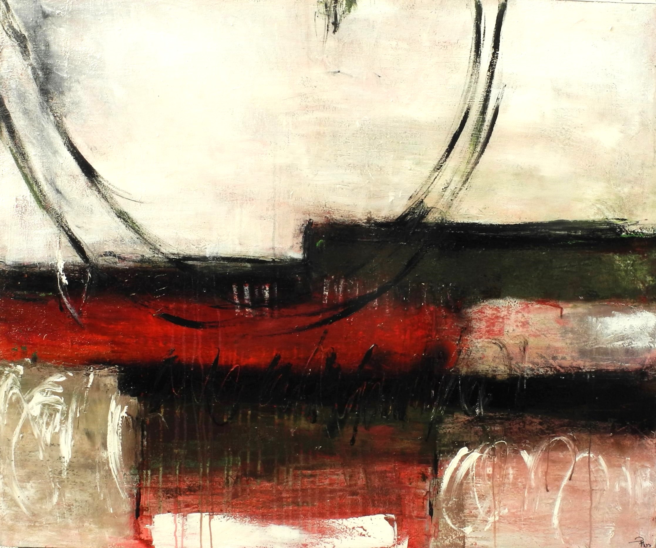 Klos 2 großformatige abstrakte Kunstwerke 