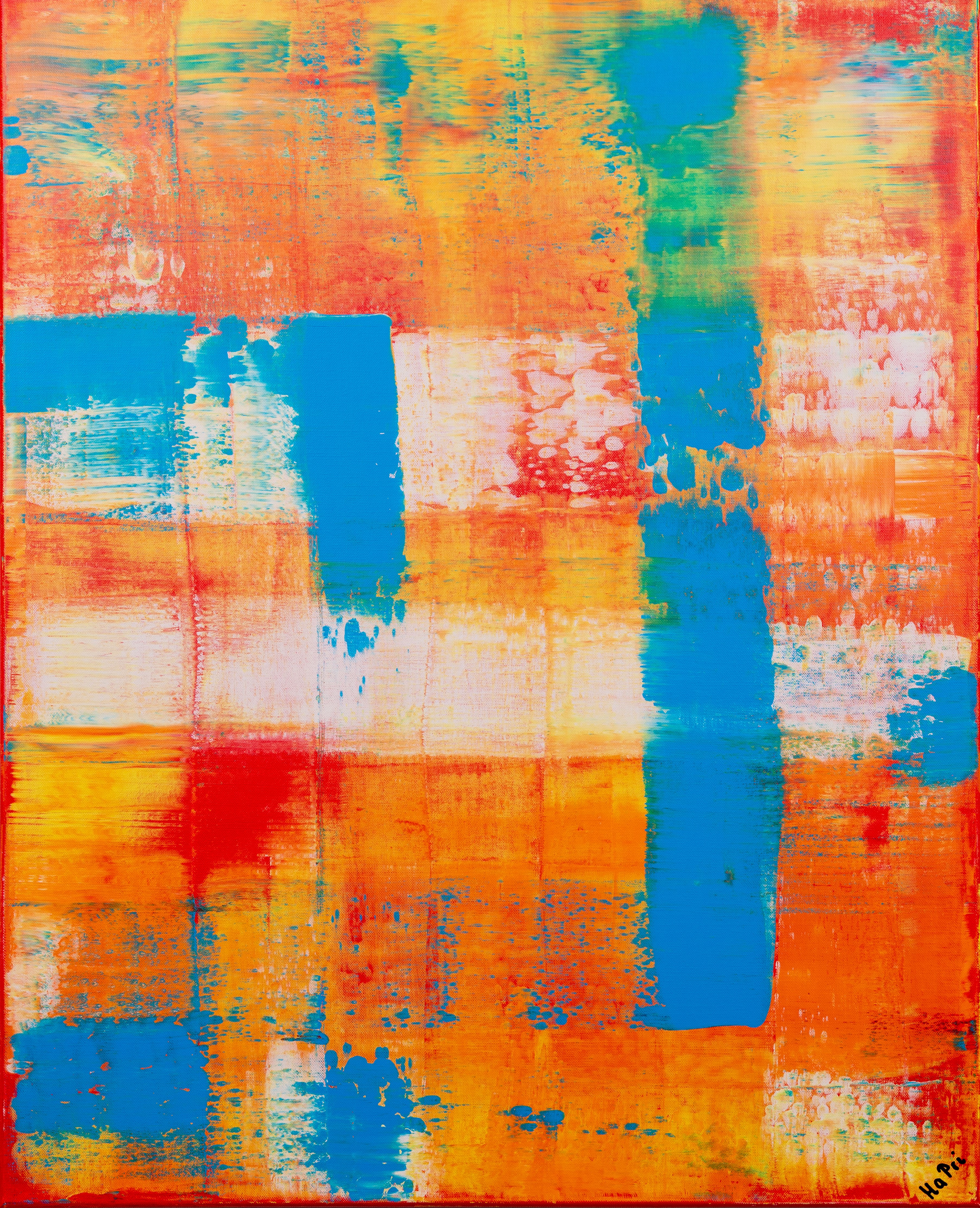 Oranger Traum abstrakte Kunstwerke 