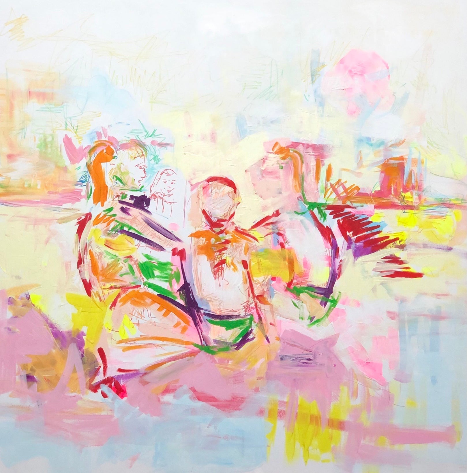 Leidenfrost 2  Acryl auf Leinwand