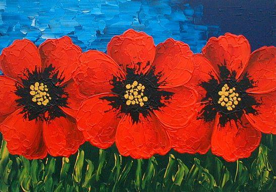 roter Mohn II  Blumenbilder