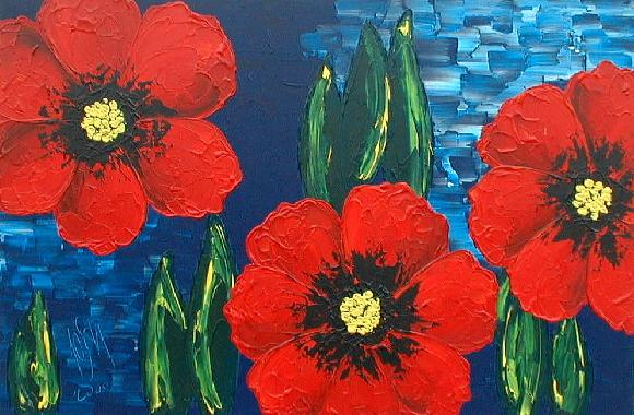 roter Mohn III  Blumenbilder