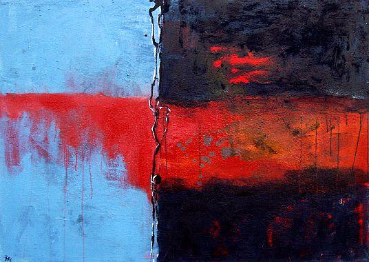 Bild 10 großformatige abstrakte Kunstwerke 