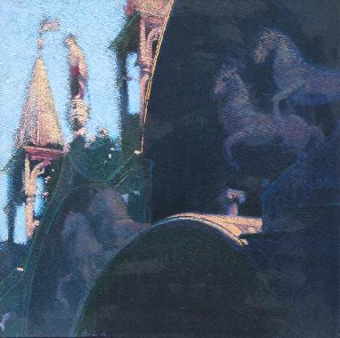 Quadrige équestre San Marco - noir Jean-Pierre Gonthier Malerei 